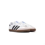 adidas samba رجالي ابيض اسود - الصورة 2