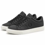 Flat Men's FRED PERRY FULL BLACK*white — Product photo